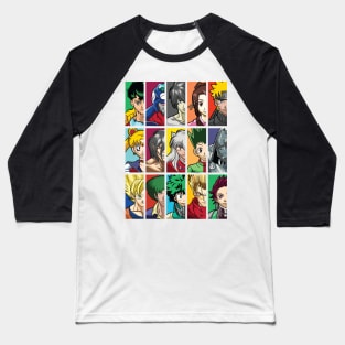 Anime Legends: Hero Headshots Shirt Baseball T-Shirt